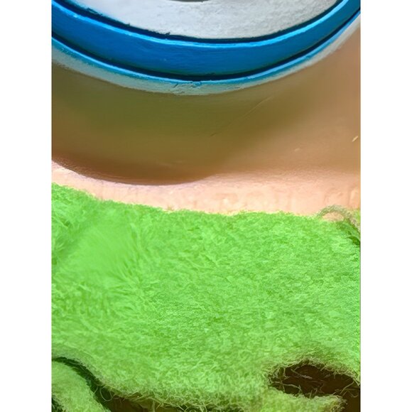 Vtg Rushton Rubber Face Clown Doll 70s Neon Hair Soft Body Happy Clapping Elf - Picture 8 of 14